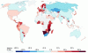 Figure 15 - Global CO2 imports and exports in 2019 (source: Our World in Data).