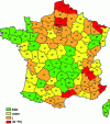 Figure 1 - Average hardness of drinking water in France
